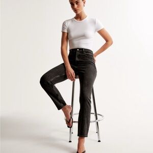Curve Love High Rise Mom Jeans - Black